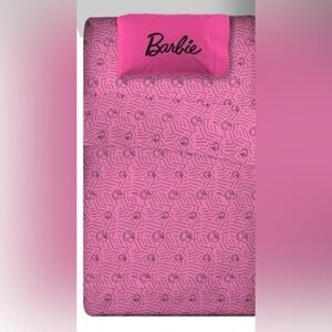 BARBIE KIDS FULL SHEET SET FITTED TWO PILLOWCASE MICROFIBER (No Flat Sheet)